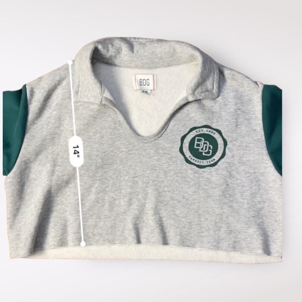 BDG Cam Cropped‎ Sporty Sweatshirt Size M - Picture 3 of 7